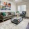 a living room with a couch and a coffee table