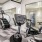 a gym with exercise equipment