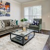 Open space living area with natural lighting