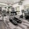 a room with treadmills