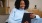 girl looking at laptop