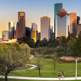 Close to the center of everything skyline of city